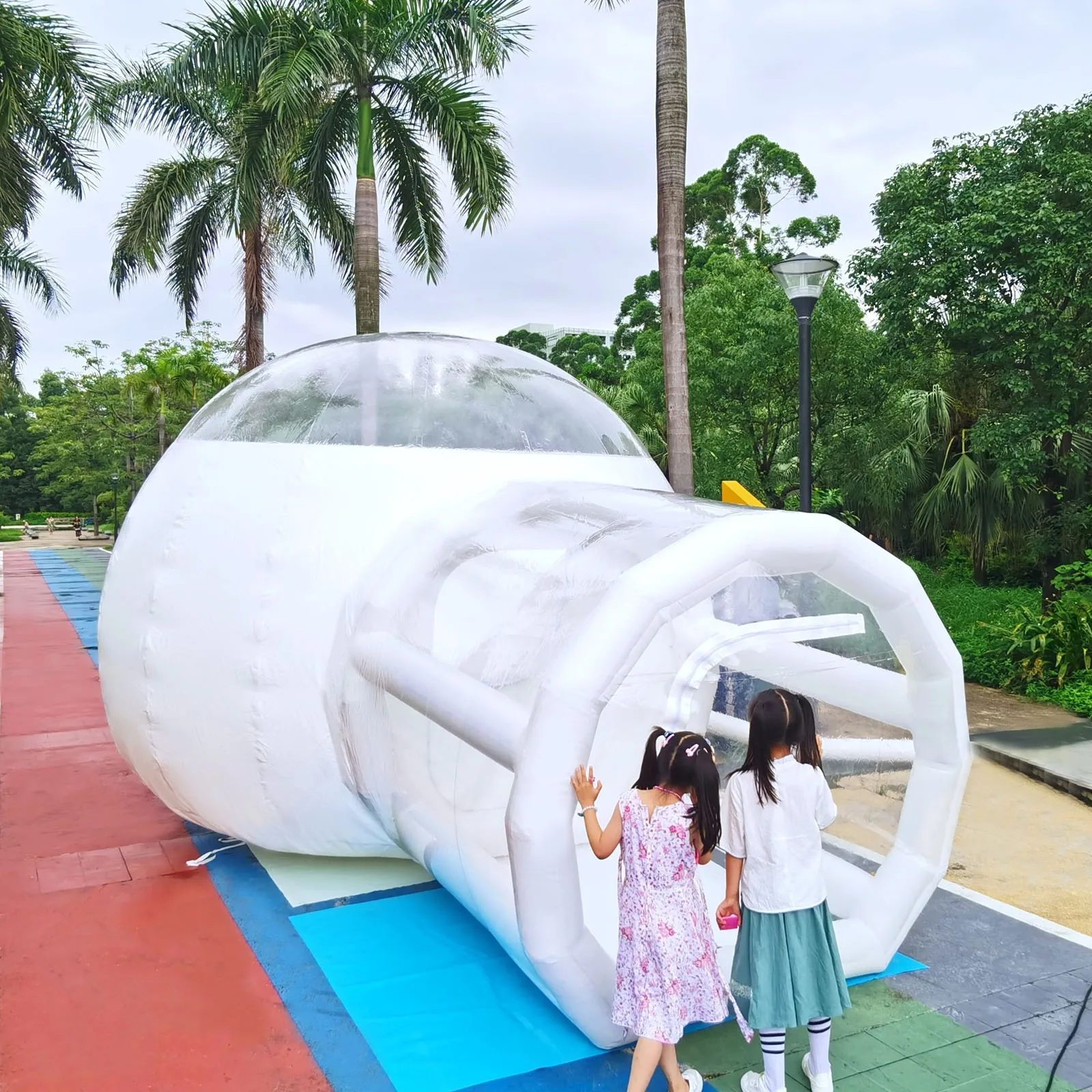 

Inflatable Bubble Tent Transparent Bubble House Dome Greenhouse 2-3 People Tent w/Blower for Family Backyard Camping Stargazing