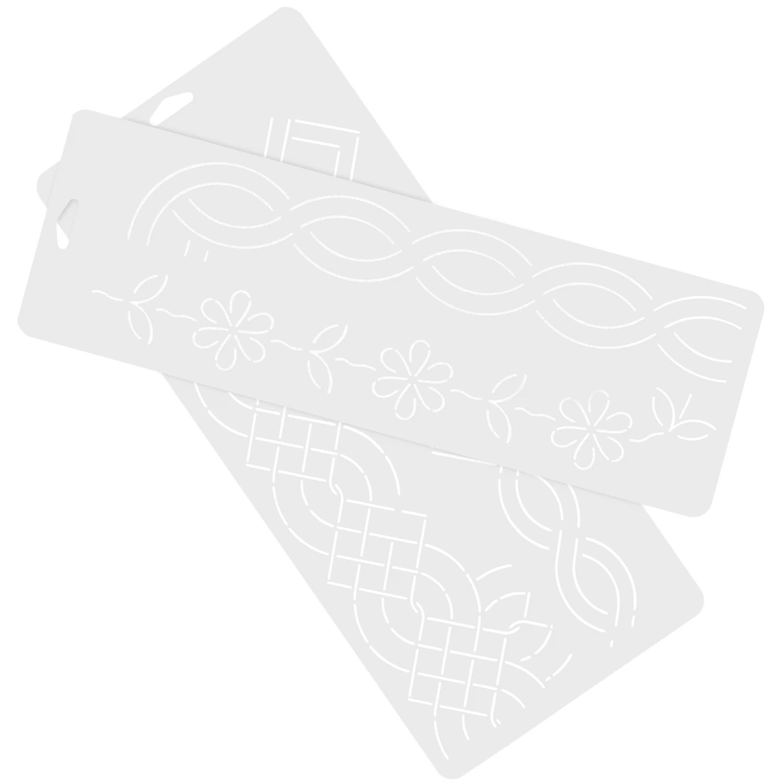

2Pcs DIY Quilting Templates Reusable Plastic Sewing Template for Fabric Crafting Perfect Cut Quilting Tools for Tailors