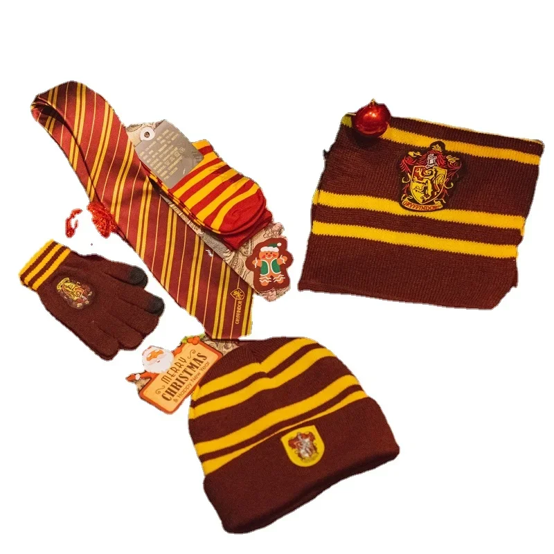 Harries Potters Christmas Gifts Fall Winter Suits Slytherin Scarves Student Hats Gloves Tie Couple Birthday and Holiday Gifts