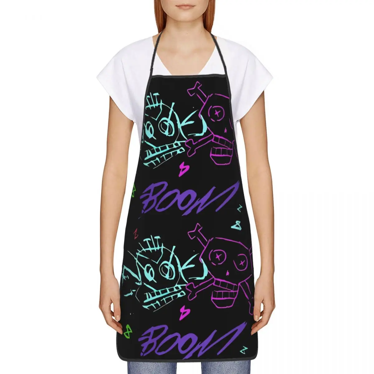 Jinx Monkey Arcane Aprons Unisex Sleeveless Kitchen Bib League Battle Game Legends Polyester Cuisine Cooking Pinafore