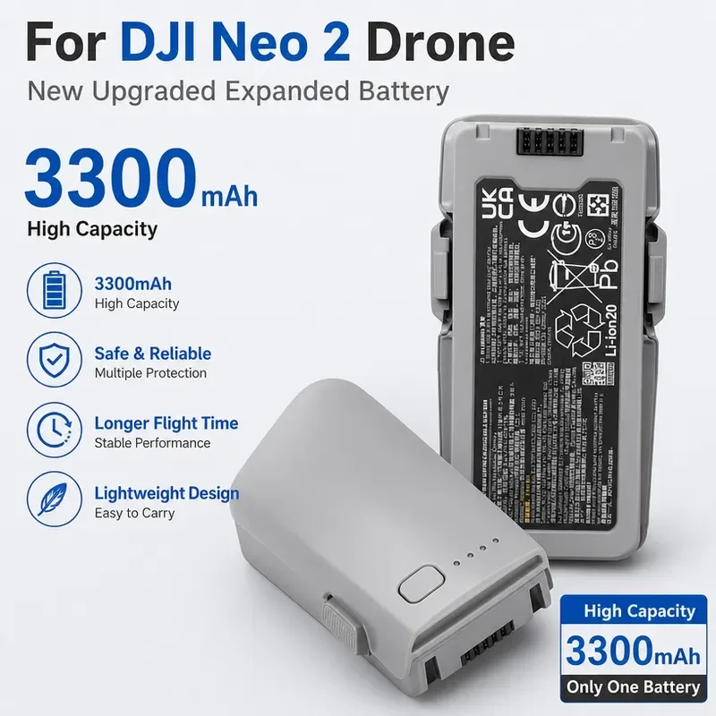 [NEW]   for DJI Neo 2 Drone Battery 7.16V 3300mAh Long-Lasting Replacement Upgraded Smart Flight High-Capacity Battery Accessory