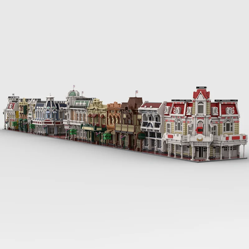 Novo produto requintado moc bloco de construção vista rua modelo de construção tecnologia modular brinquedo das crianças presente diy conjunto montagem