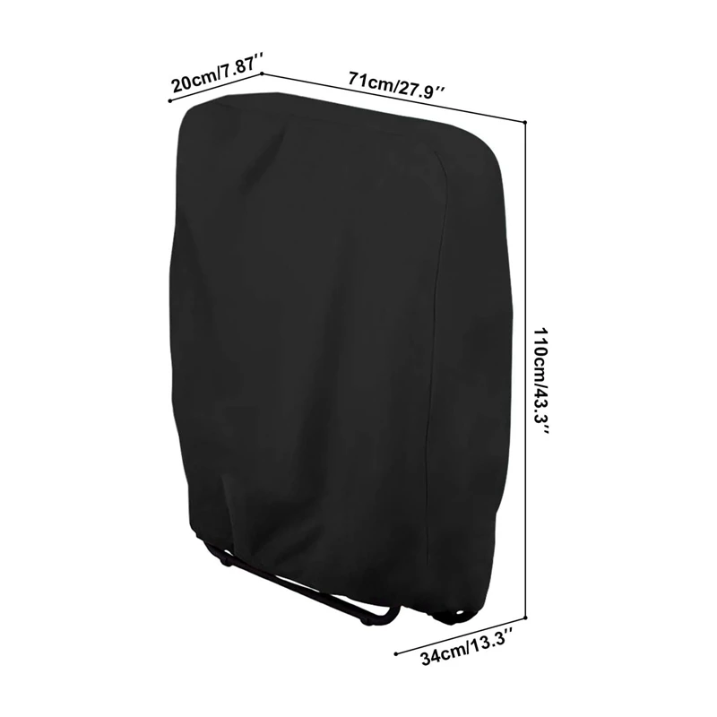Outdoor Folding Chair Cover Waterproof Dustproof Lawn Patio Furniture Covers