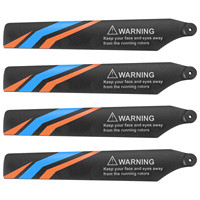 4Pcs Main Blade Propellers for XK K127 RC Helicopter Airplane Drone Spare Upgrade Parts Accessories