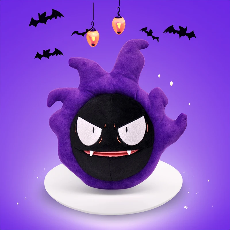 Pokemon Kawaii Gastly nadziewane zabawki duchy i duchy rzuć poduszka prezent urodzinowy dla dzieci przyjaciele chłopcy dekoracja na Halloween