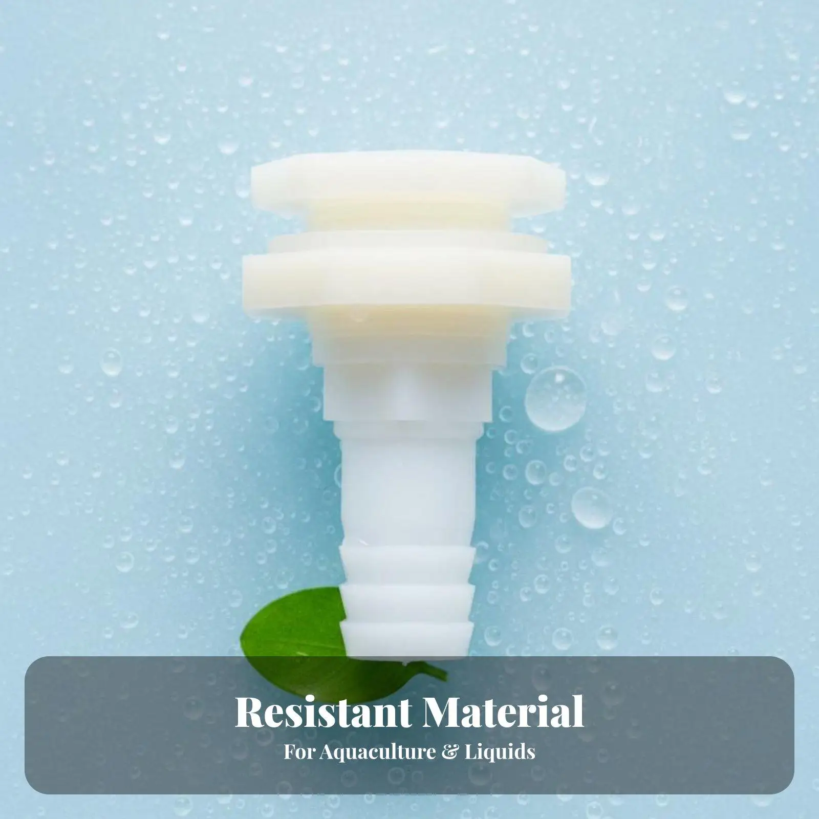 Aquarium Bulkhead Fitting Plastic Tank Joint Leak Proof Connector for Water Pump Filter Hydroponics Custom Pipe Setup