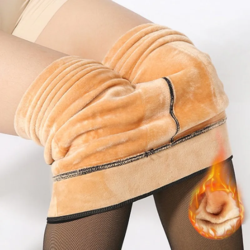 

Поддельные полупрозрачные однотонные универсальные теплые леггинсы на бедрах, женские толстые бархатные теплые эластичные брюки на осень-зиму, женские леггинсы