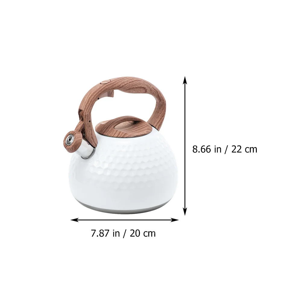 

Stainless Steel Teakettle Large Capacity Sounding Kettle for Gas Stove Induction Cooker Tea Coffee Heater Kitchen Bar Supplies