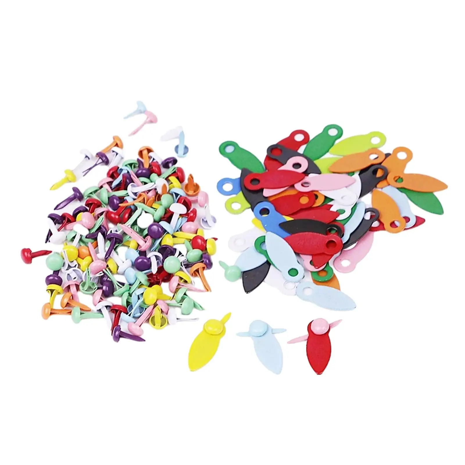 Multi Color Frame Turn Buttons Mini Brads Scrapbooking Fasteners Hardware for Wooden Picture Frames