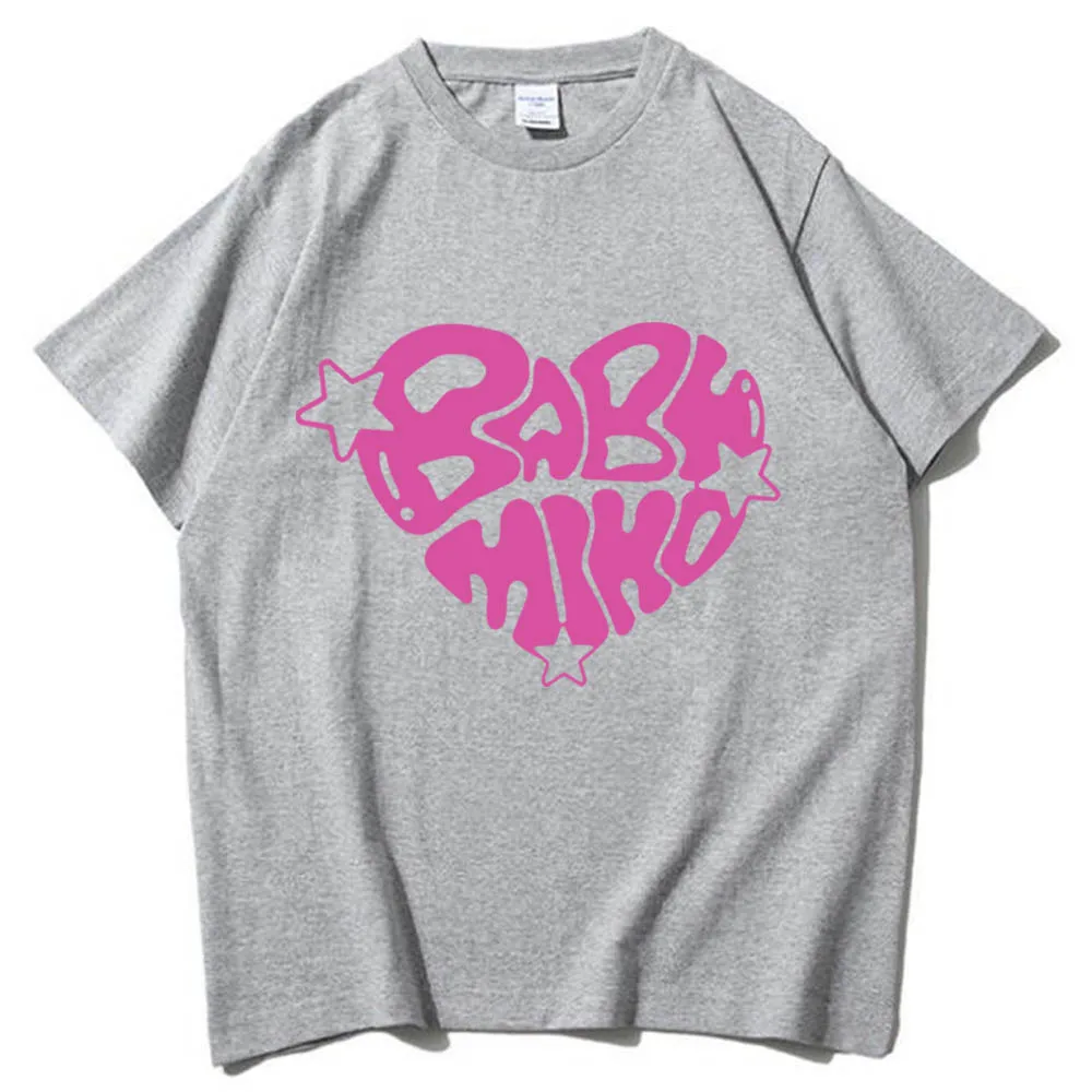 Baby Miko T-Shirts Young Miko Merch Harajuku Young Miko Fan Gift Unisex O-Neck Short Sleeve Shirts