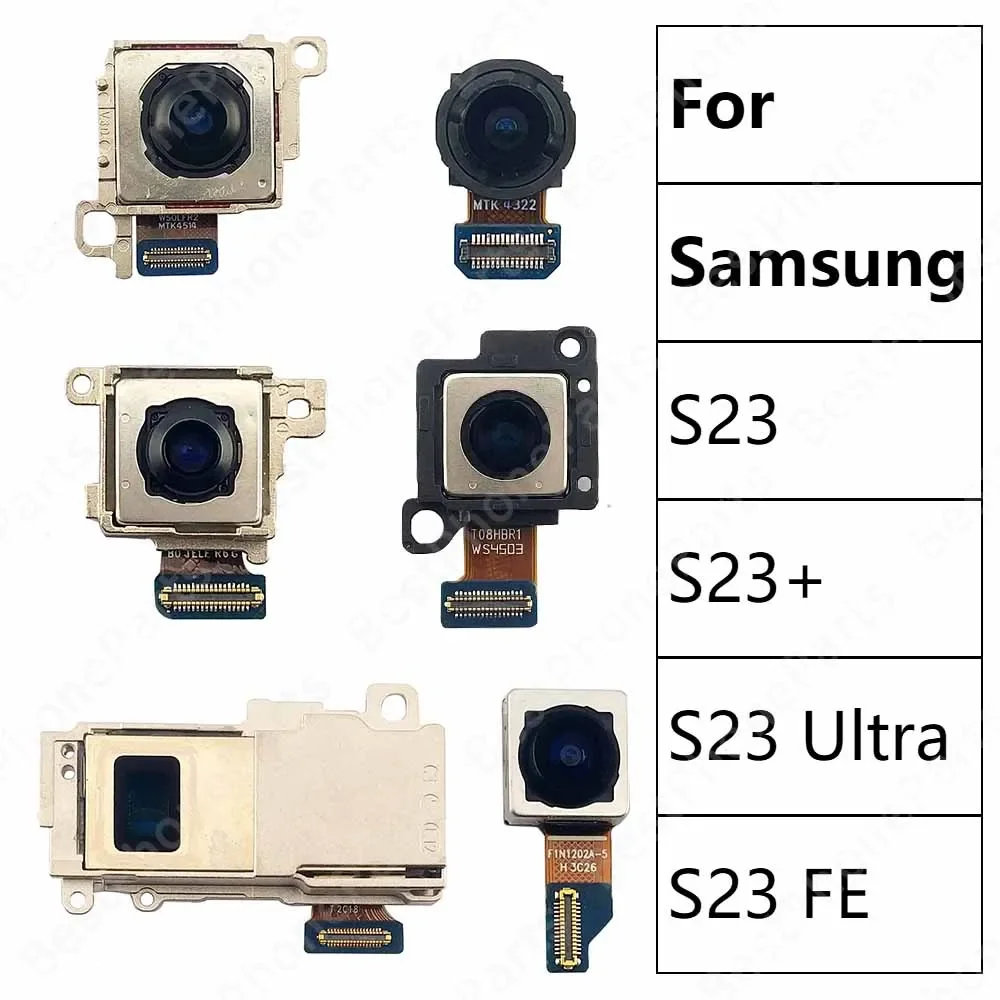 Rear Back Camera For Samsung Galaxy S23+ Plus S23 Ultra S23 FE 5G S916 S911 S918 S711 Camera Module Backside Flex Cable Parts