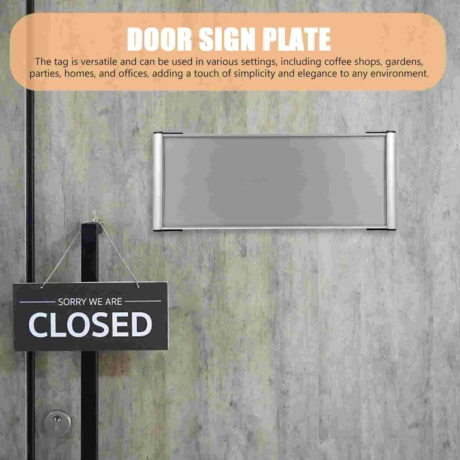 Blank Department Sign Closed Plates Doors Front Name Aluminum Office Sublimation