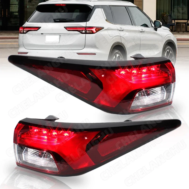 1Pair Outside Tail Rear Lamp light For Mitsubishi Outlander PHEV 2022 2023 2024 LED Brake Lamp Car Accessories 8330B183 8330B184