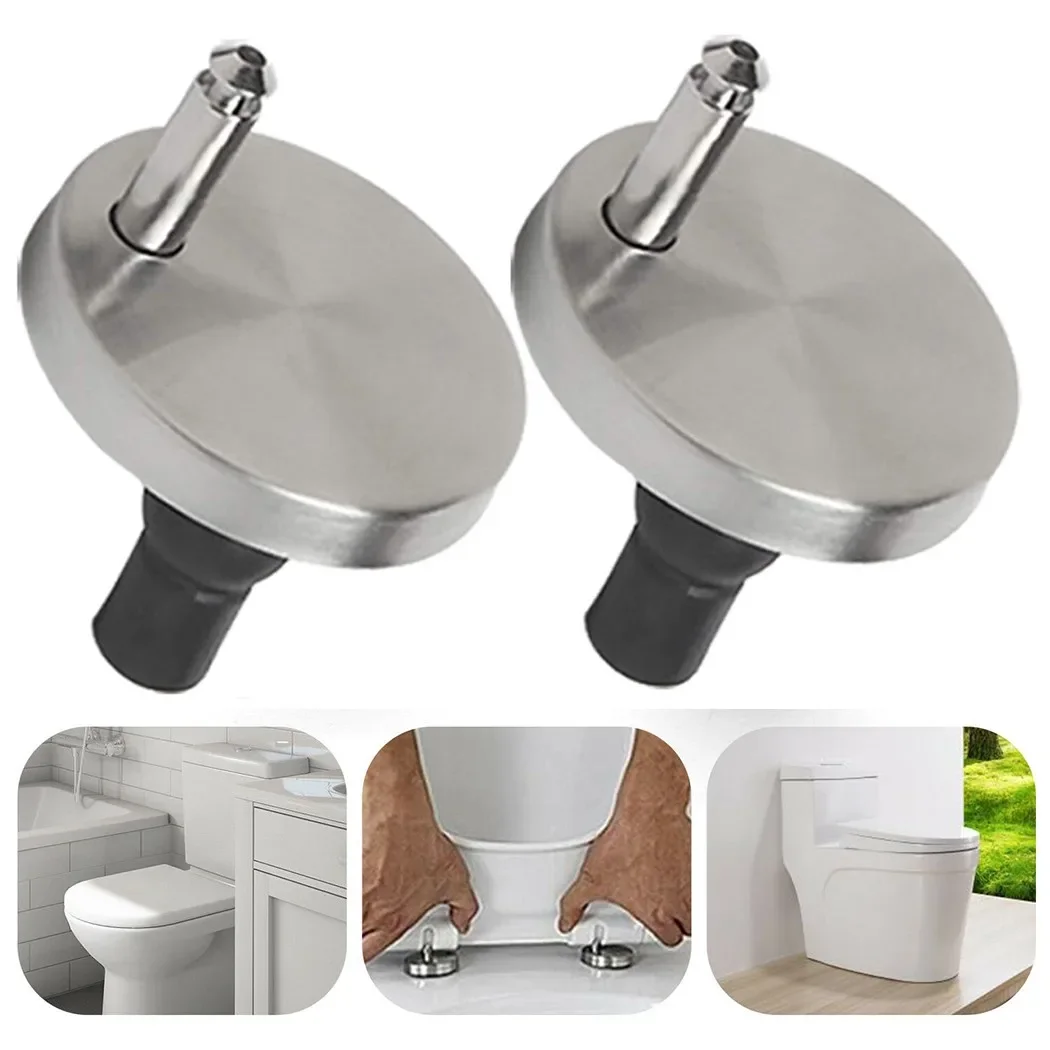 2Pcs Top Fix WC Toilet Seat Hinges Fittings Quick Release Cover Hinge Screw Replacement Toilet Seat Hinges Home