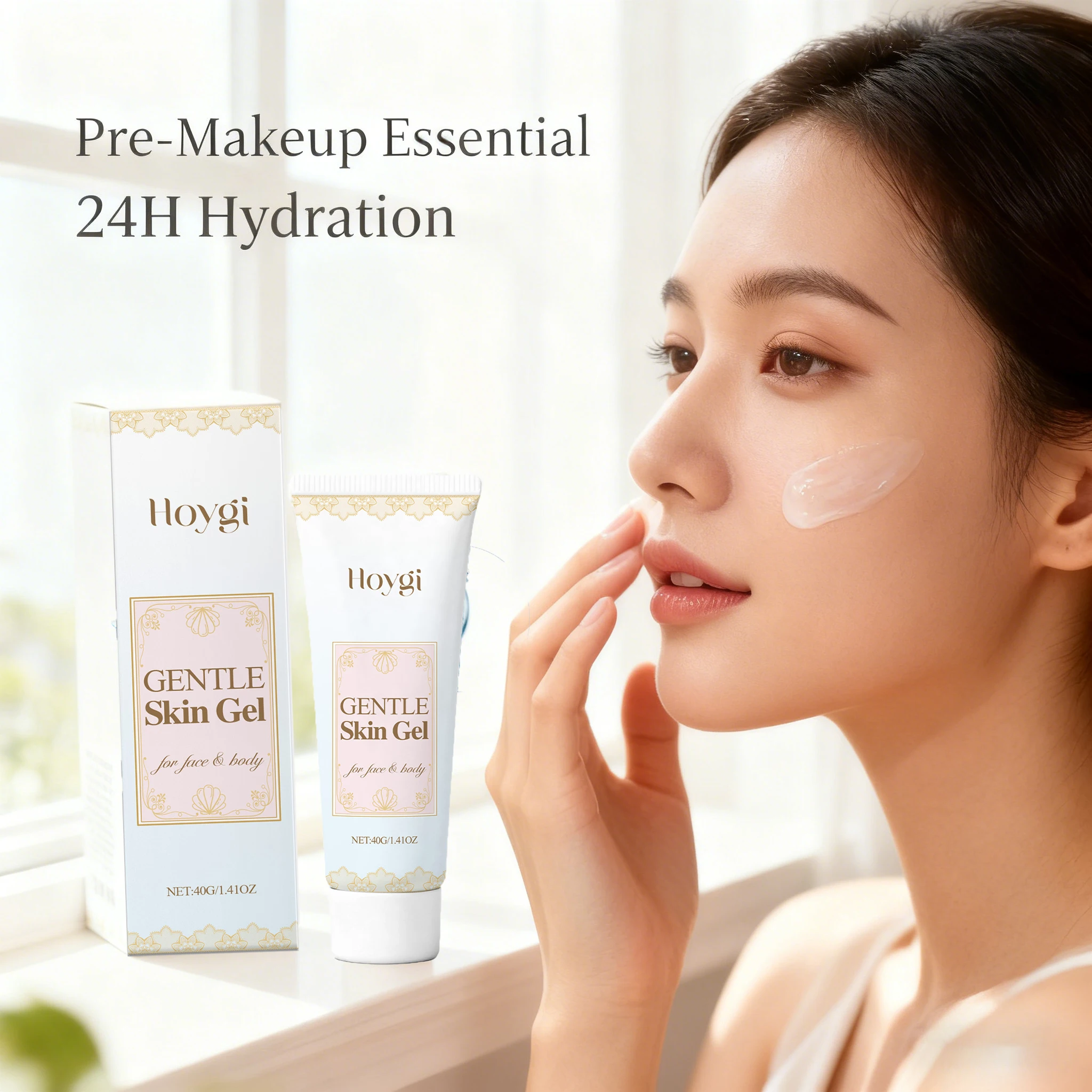 جل مرطب للمكياج مسبق القاعدة لتفتيح لون البشرة حتى لون البشرة يدوم طويلاً للتحكم في الزيت وتنعيم البشرة قبل المكياج للوجه 40 جرام