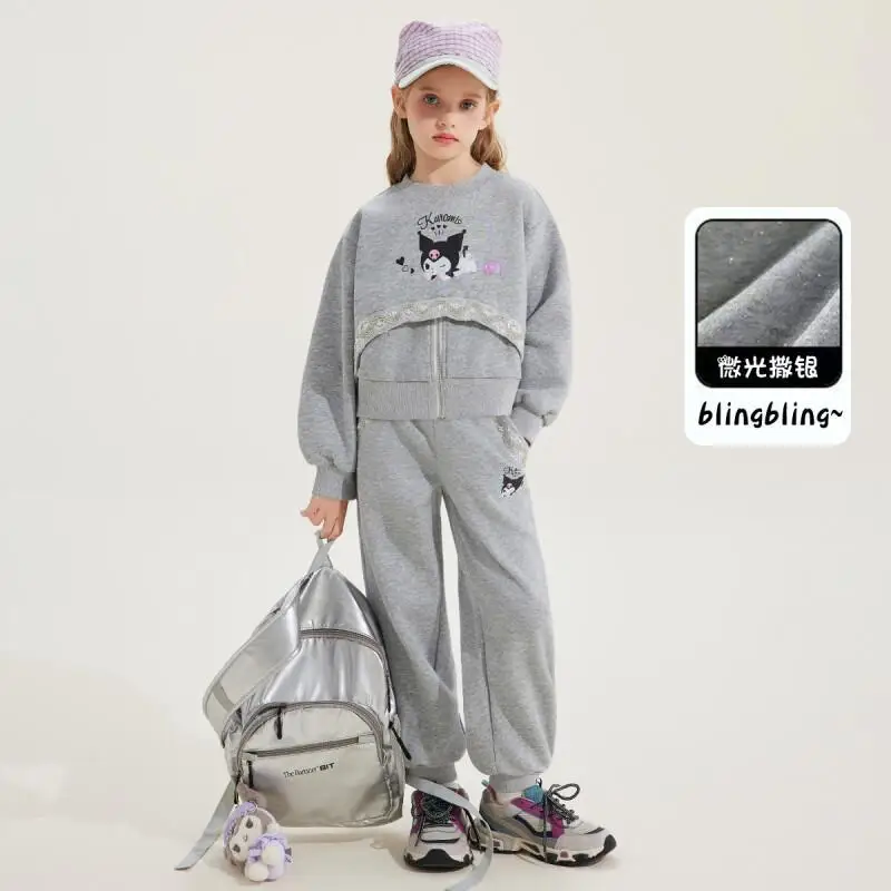 

Sanrio Hello Kitty Girls Autumn Fashion Two Piece Outfit Soft Cotton For Older Girls and Big Kids Casual Daily Use 2025 Style