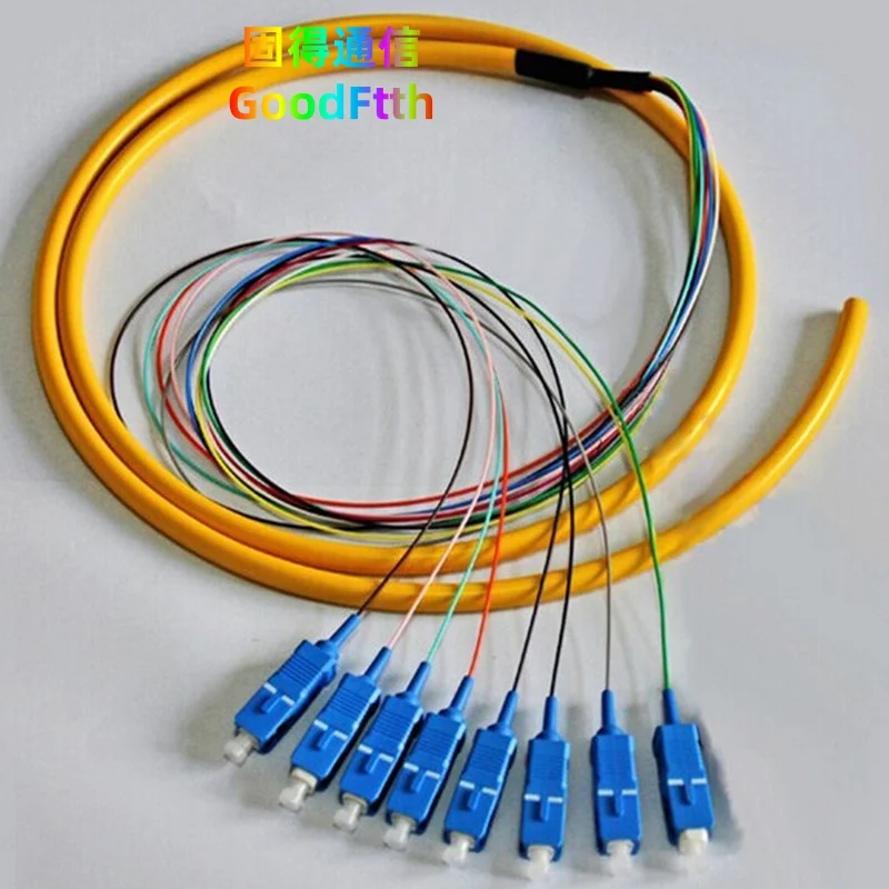 

Волоконный косичка SC/UPC SM, 8-жильный распределитель 1–15 м GoodFtth