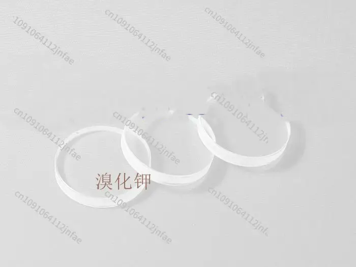 Ventana de bromuro de potássio, ventana de sal KBR, ventana de Chip, espectroscopia infrarroja de cristal único, accesorios de medidor Fourier puro