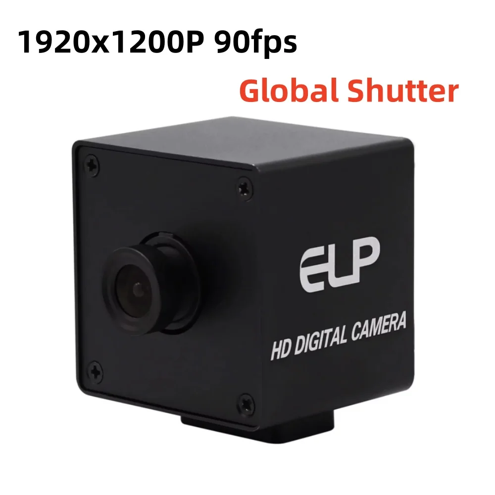 SVPRO Global Shutter USB Camera 1920x1200P 90fps Aptina AR0234 Mini Case CS Varifocal Lens Webcam for Windows Android Mac Linux