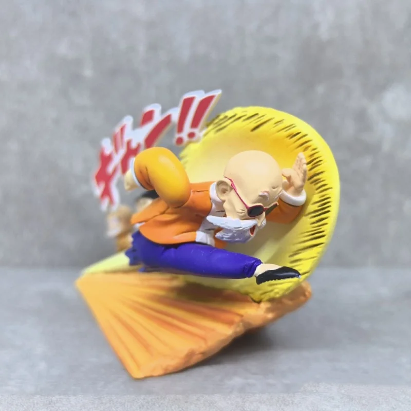 6cm/2.36in Anime Dragon Ball Z Figure Master Roshi Goku Krillin Action Figure Figurine Statue Decoration Model Birthday Gift