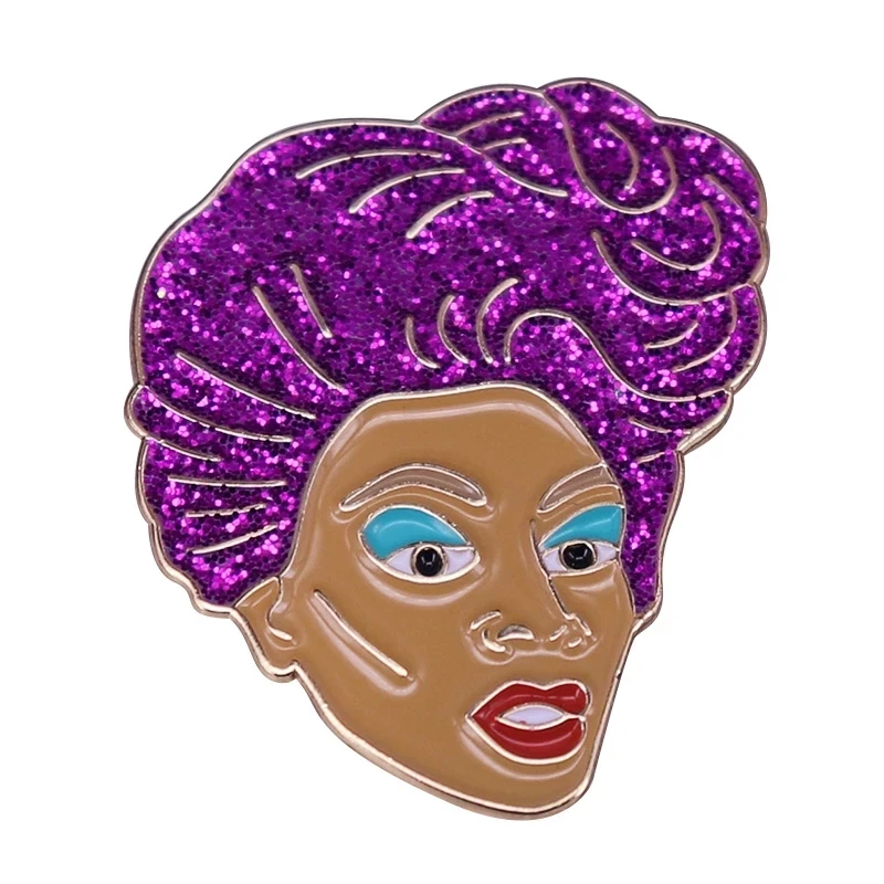 RuPaul\'s Drag Race Enamel Pins Collect Beautiful Woman Brooches Lapel Badges Creative Animal Jewelry Gift for Kids Friends