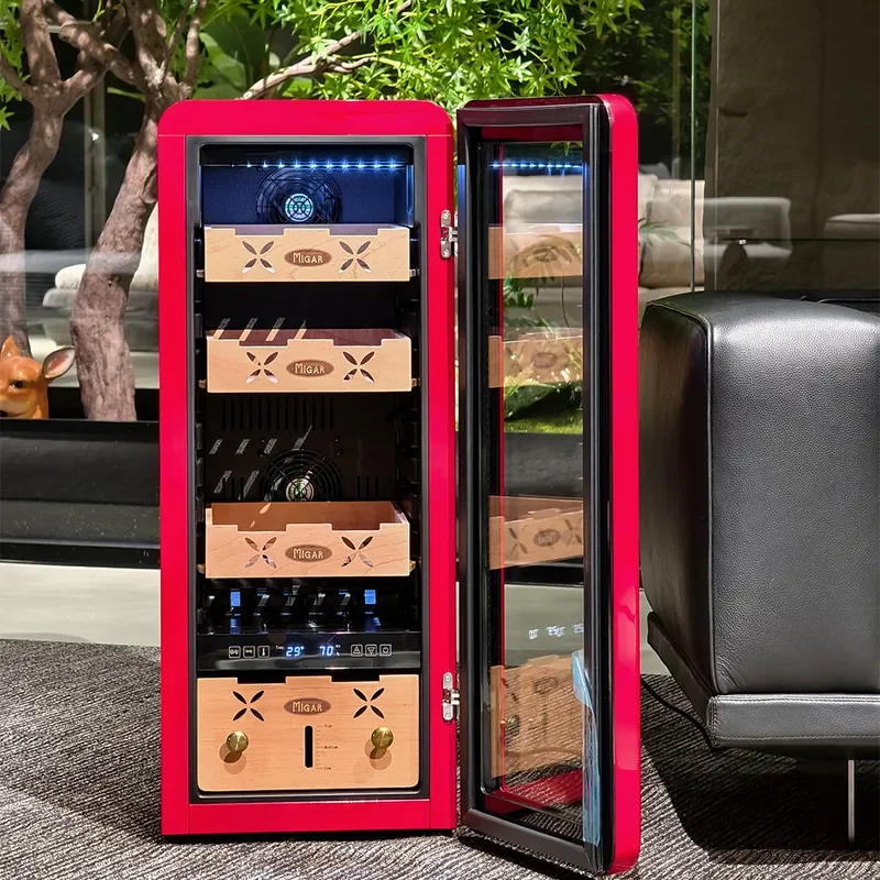 Constant Temperature Humidity Cigar Cabinet Compressor Cigar Humidor Ammonia Removal Moisturizing Cabinet