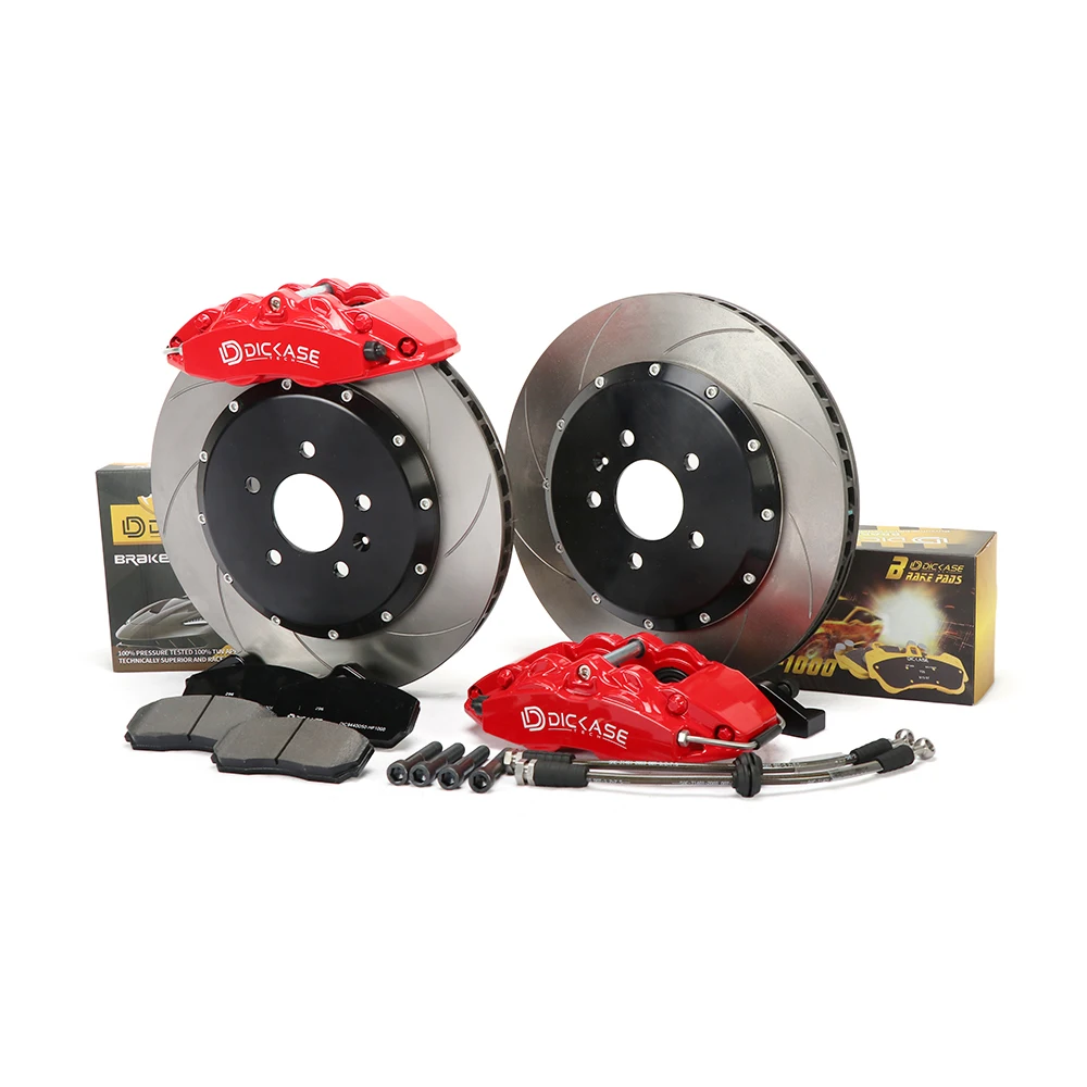 Dicase Racing 17inch Big Brake System 4 Piston Caliper With 330*28mm Brake Rotors for Honda Accord, Civic, Acura