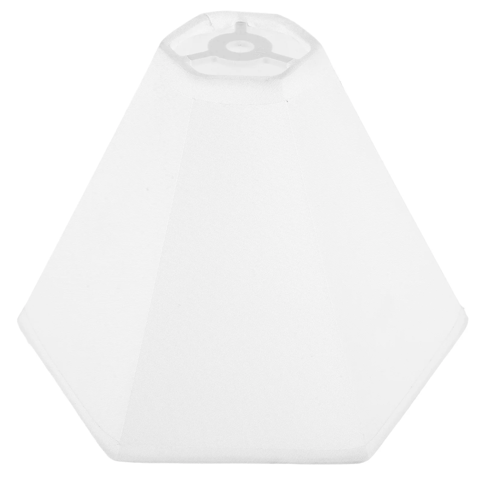 عاكس الضوء من القماش السداسي 6 بوصة غطاء خفيف حديث أبيض لطاولة أرضية مكتب مصباح استبدال الثريا الظل المنزل #1