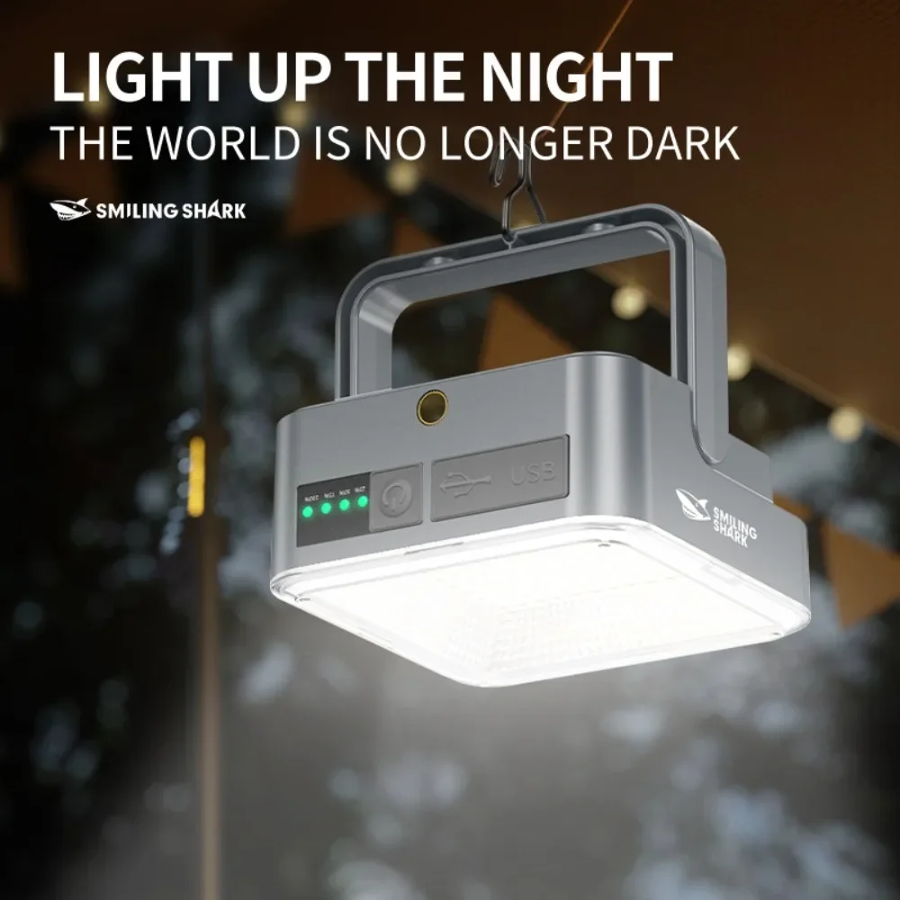 Magnetic Solar Powered Camping Light Dual USB Charging Ports 3 Lighting Modes IPX4 Waterproof  Backpacking  Emergencies
