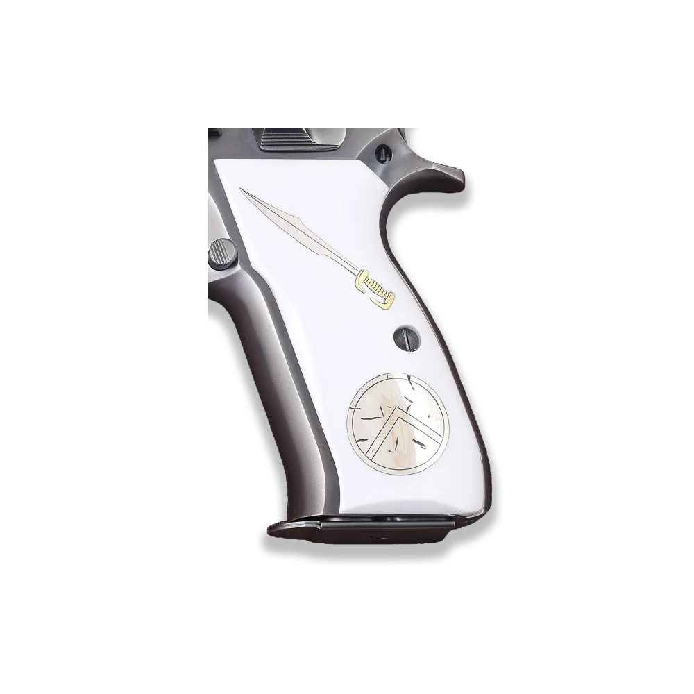 KSD Brand CZ 75, 75B, 75BD, 85 KADET SHADOW1 Compatible White Acrylic Grip