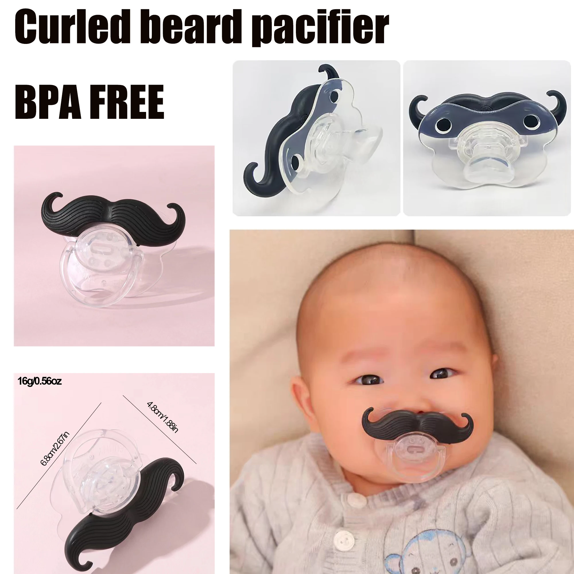 Cute and quirky lip pacifier, a must-have item for baby photography with concave shapes, leaving behind happy moments