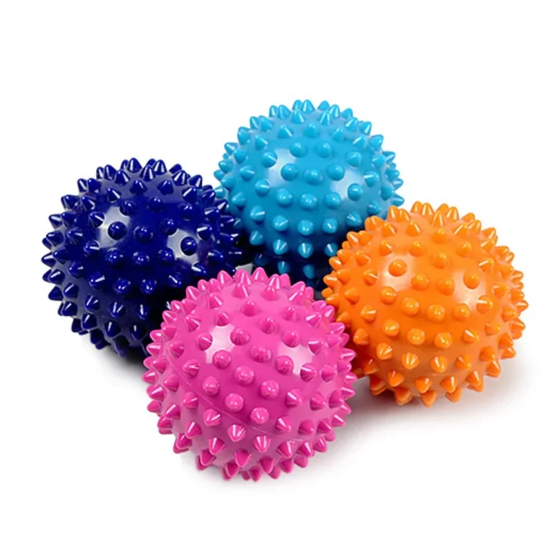 Bola de masaje con pinchos de PVC duradera, punto de disparo, alivio del dolor de manos y pies, alivio de la fascitis Plantar, masaje de bola de