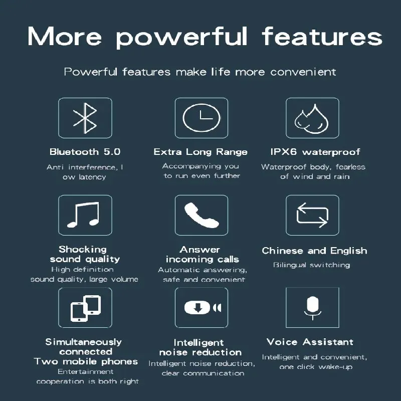 X11 Motorcycle Helmet Bluetooth Headset Type-C Interface IPX6 Waterproof Music Player Headphone 50 Hour Battery Life Earphone