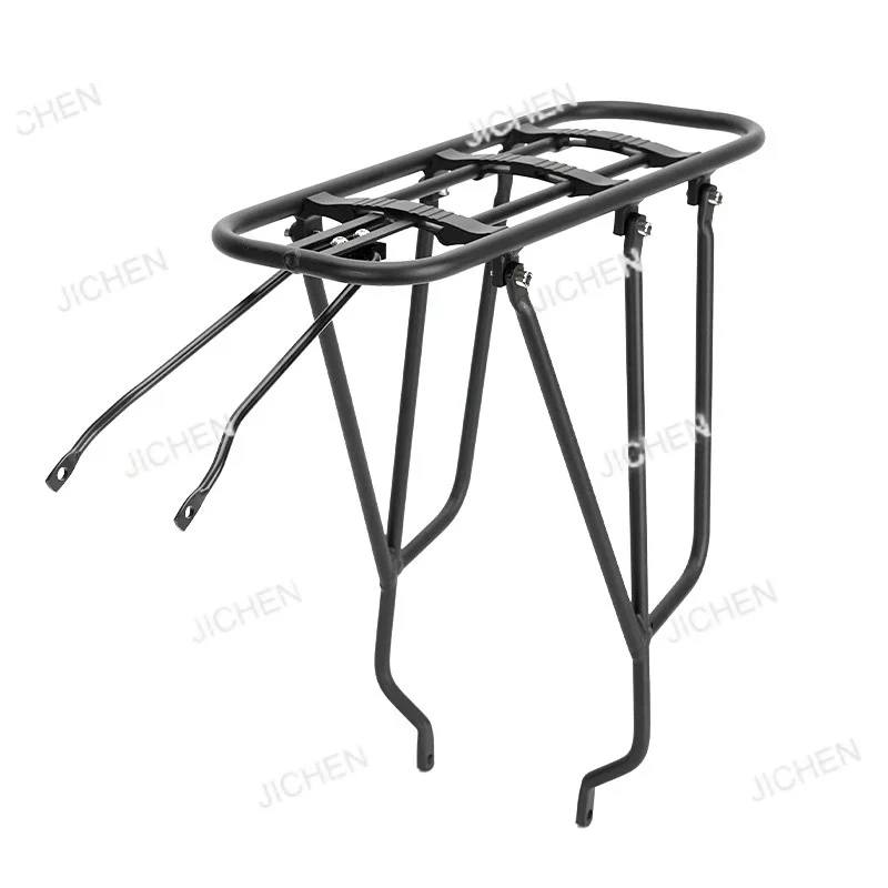 

Thick wall rear shelf mountain road bicycle 26 inch 29 screw installation aluminum alloy manned rear seat tail frame