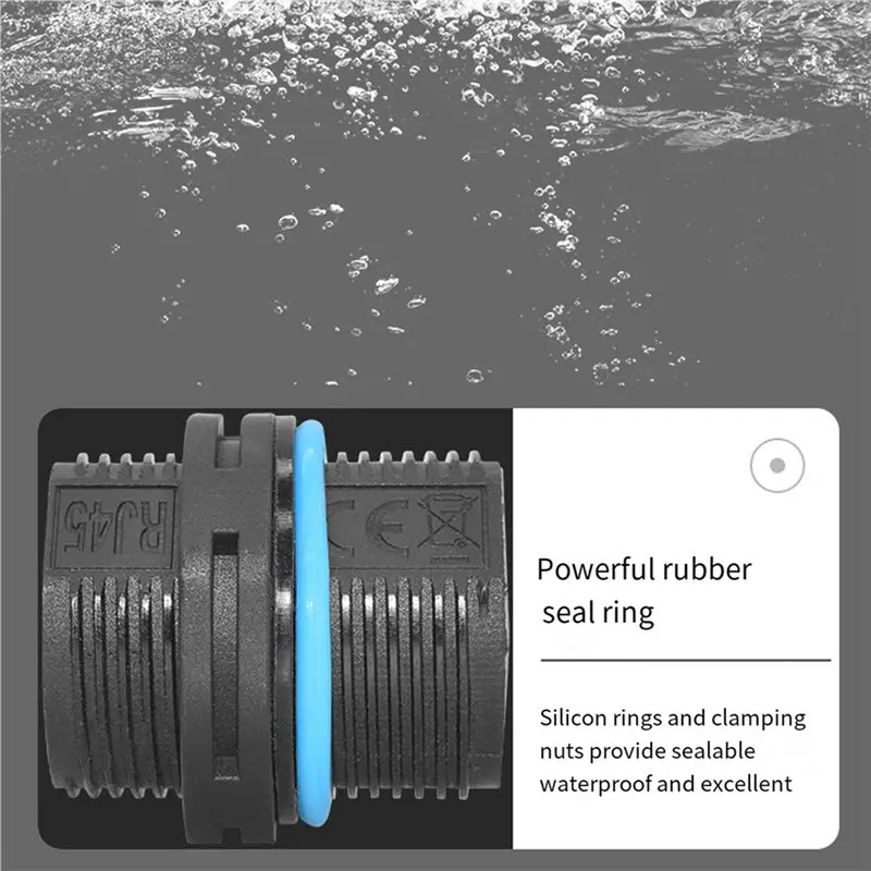 Ingenious-40PCS RJ45 Panel Mount Coupler, IP68 Shielded Industrial Panel Mount Ethernet LAN Through Connector For