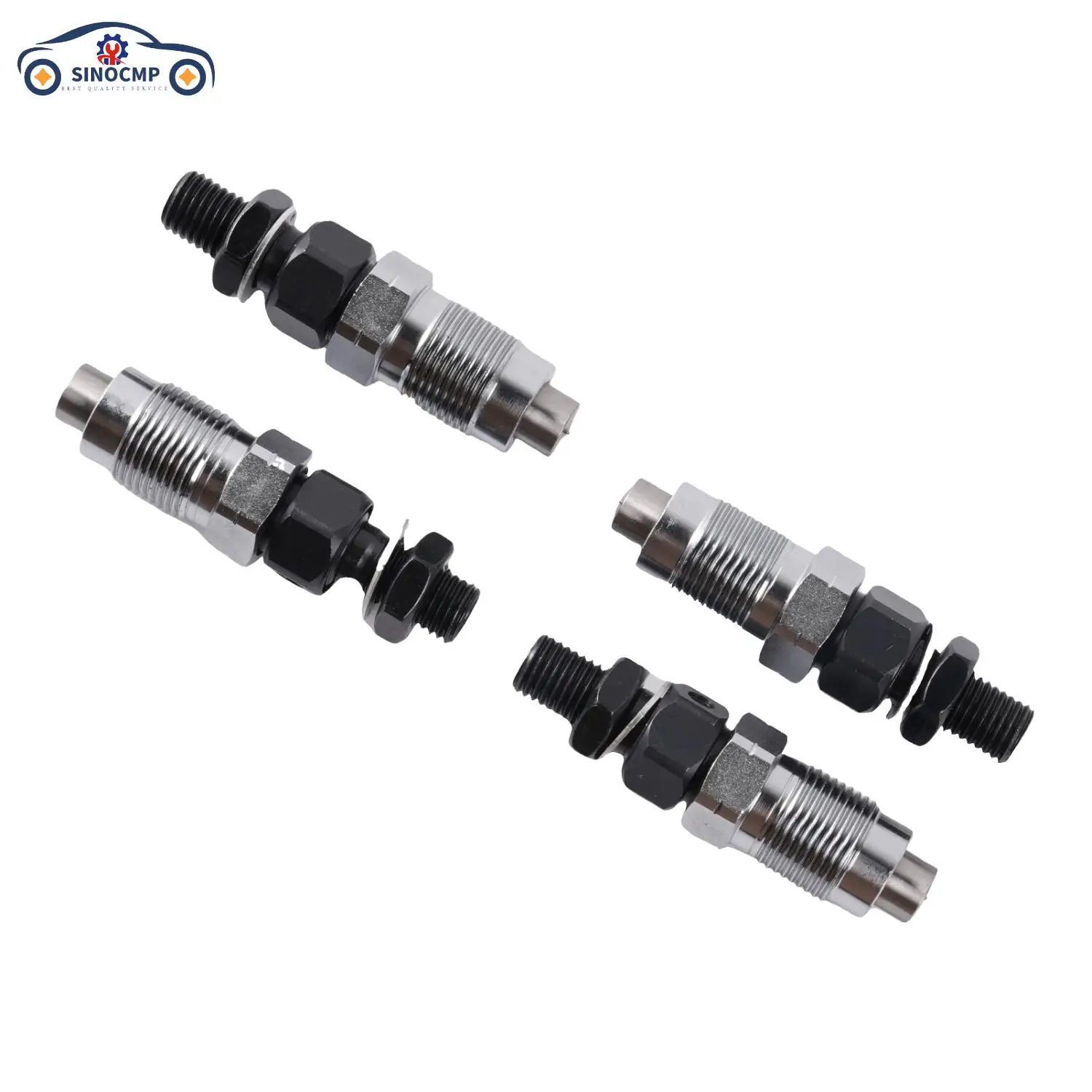 

6672405 SINOCMP 4PCS New Fuel Injector For Bobcat Kubota V1505 V1505T Engine Auto Replacement Parts With 3 Month Warranty
