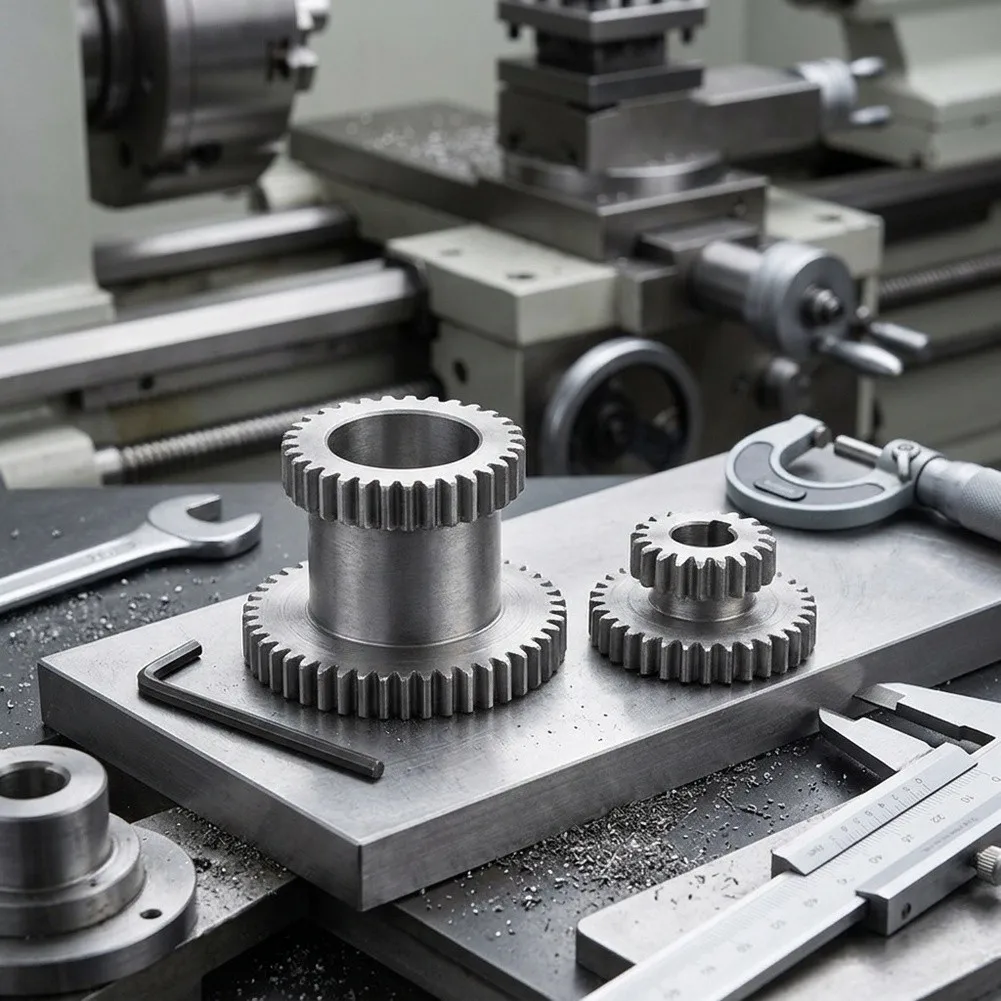For Precise Machining Tasks Silver High Low Gear Metal Gears Lightweight For Transport Smooth Gear Transitions