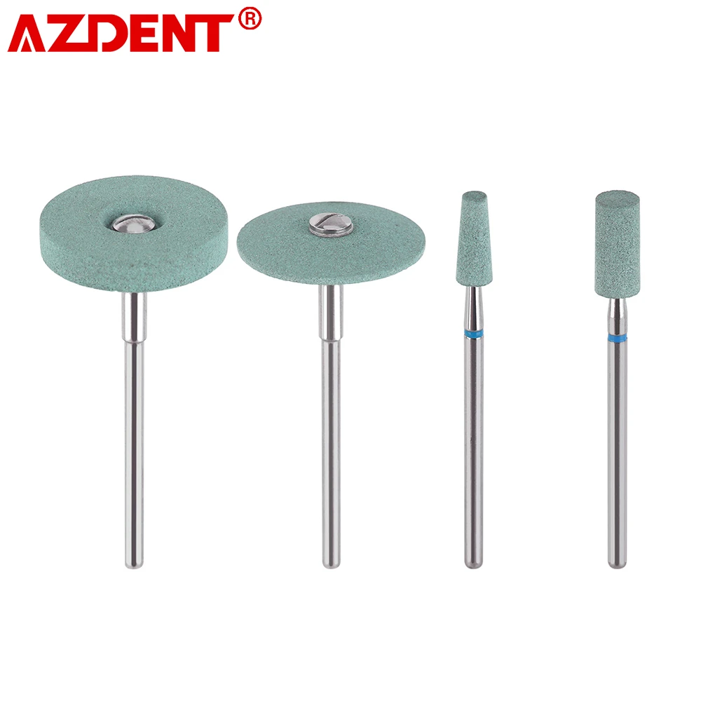 AZDENT-amoladora de diamante de cerámica Dental, pulidor de porcelana de Zirconia, diámetro de laboratorio de 2,35mm HP, herramientas de odontología