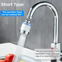 360 Degree Rotating Faucet Filters Bubbler Mount Anti-splash for Household Kitchen Bathroom Faucet Water Clean Filter Purifier