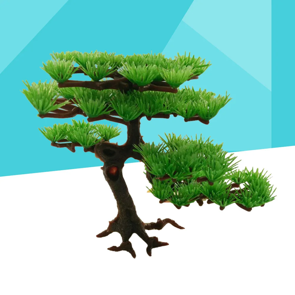 

Durable Plastic Pine Tree for Aquariums Lifelike Decorative Plant No Die Easy Clean for Fish Tanks Aquarium Plants