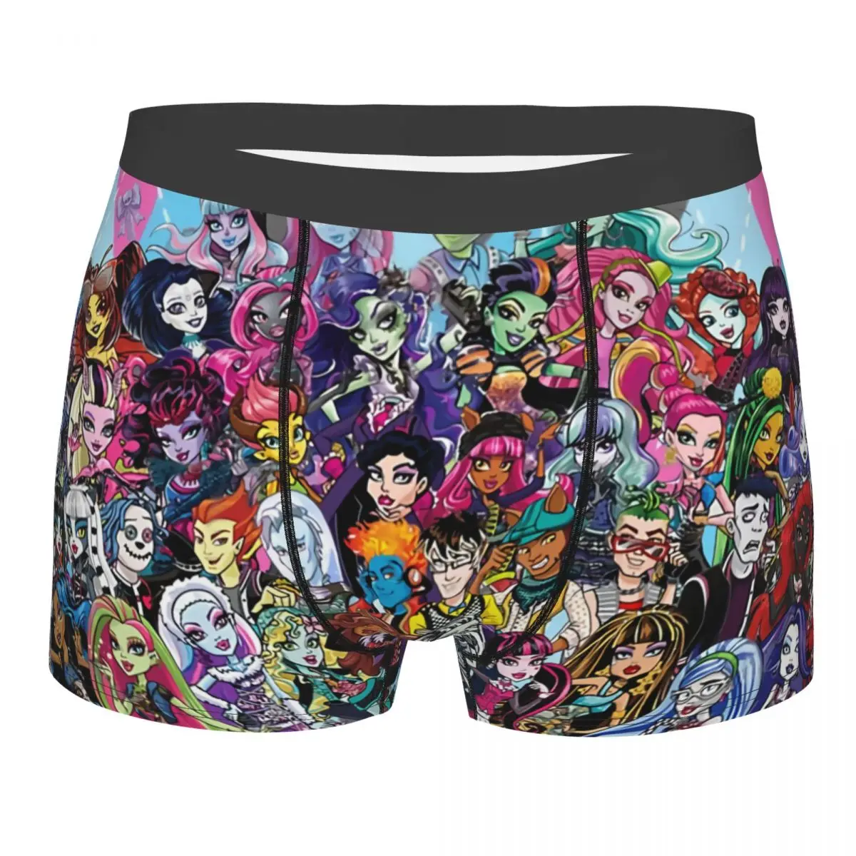 Monster High Doll All Characters Underpants Homme Panties Male Underwear Print Shorts Boxer Briefs