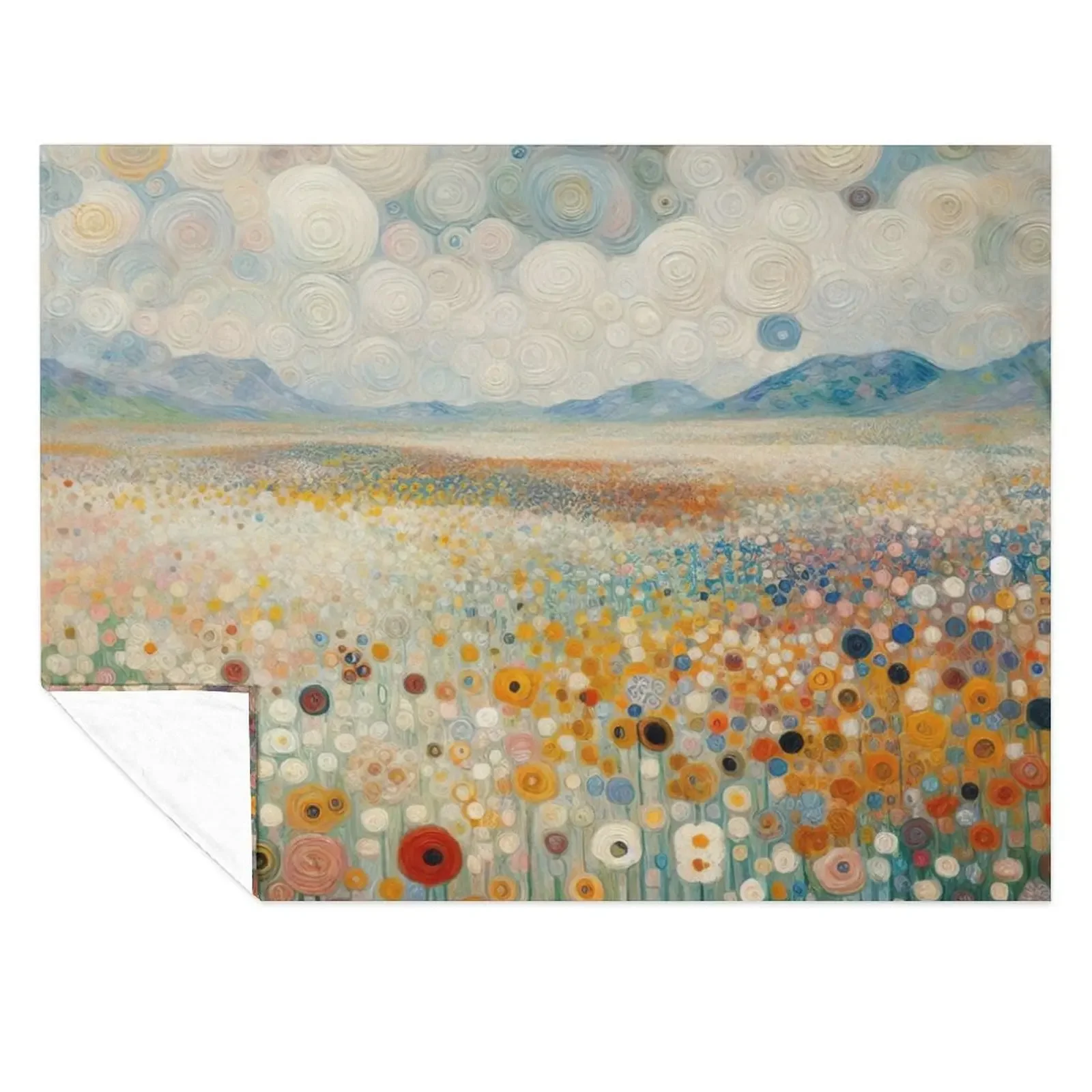 

Gustav Klimt Flower Garden Throw Blanket Large Decorative Beds Luxury St Hairy Blankets