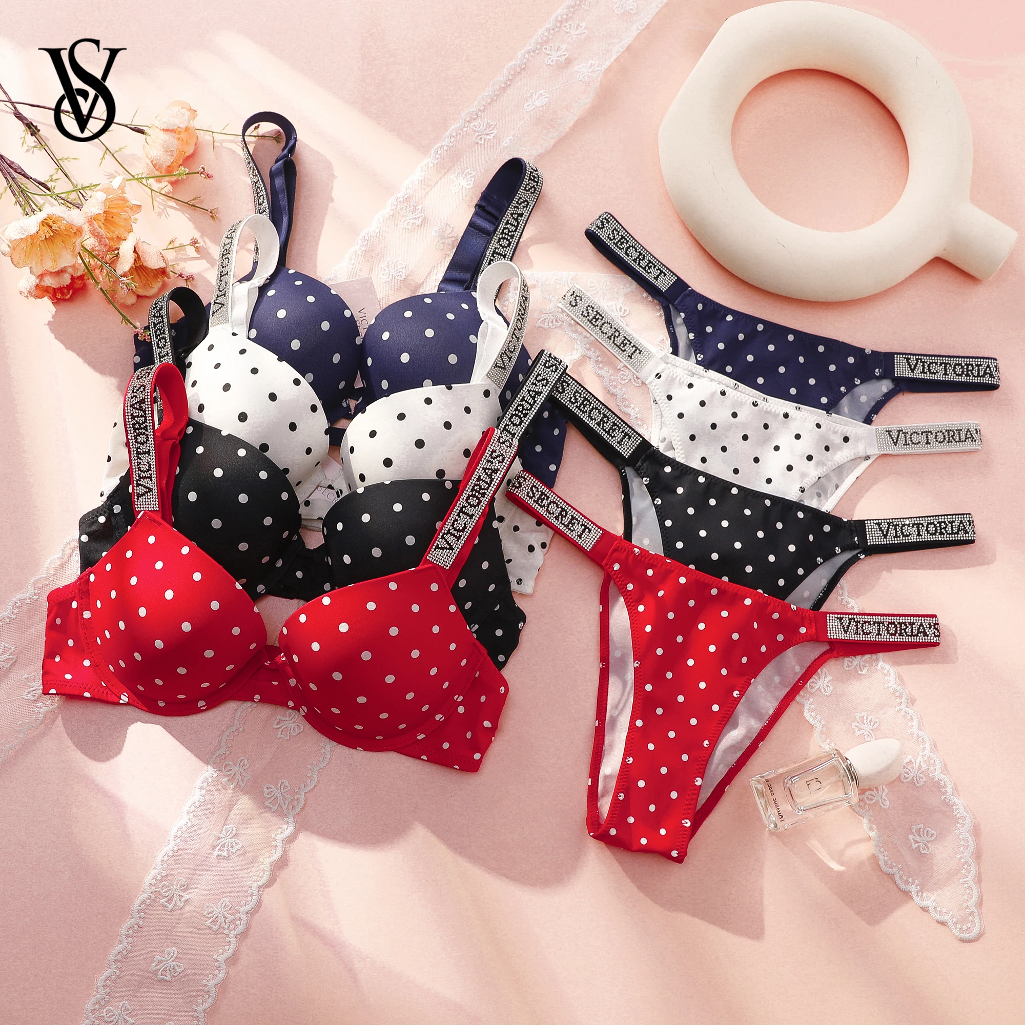 Cotton Bra Everyday - Комплект женского сексуального белья Victoria Secret