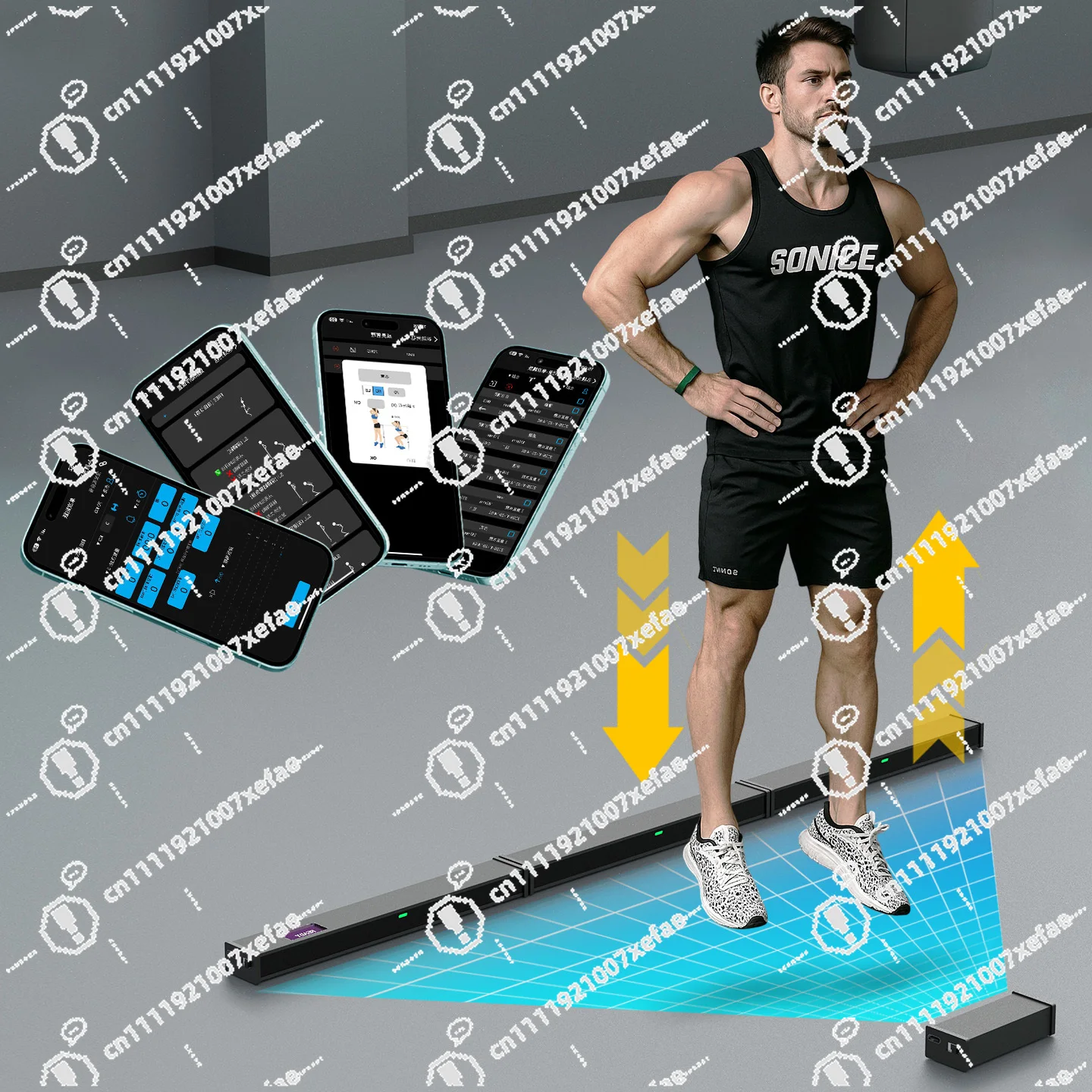 Vertical Jump Meter, Real-time Measurement of Indoor Power, Jump Time and Vertical Jump in The Gym