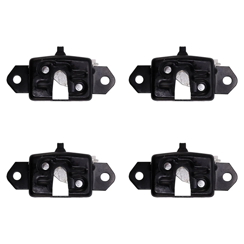 4 Pcs Black Car Tailgate Lock Rear Door Lock Tail Door Lock For Nissan Navara D40 2004-2012 90503-JT30A 90503-EB700