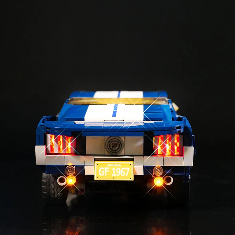 Zestaw oświetlenia LED DIY do LEGO 10265 Mustang kompatybilny z zestawem do budowy zabawek 21047 (tylko światło LED, bez modelu klocków)