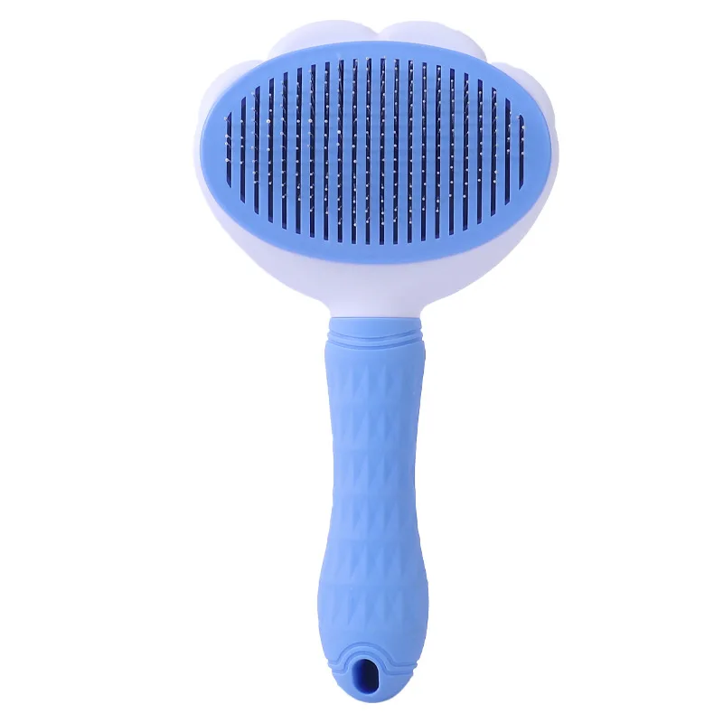 

One-click pressing needle comb, faded cat comb, pet comb, dog beauty styling, cat supplies wholesale