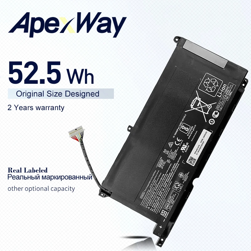 

ApexWay 11,55 V 52.5Wh PG03XL Аккумулятор для ноутбука HP Pavilion 15-DK Series 15-DK0125TX HSTNN-OB1I