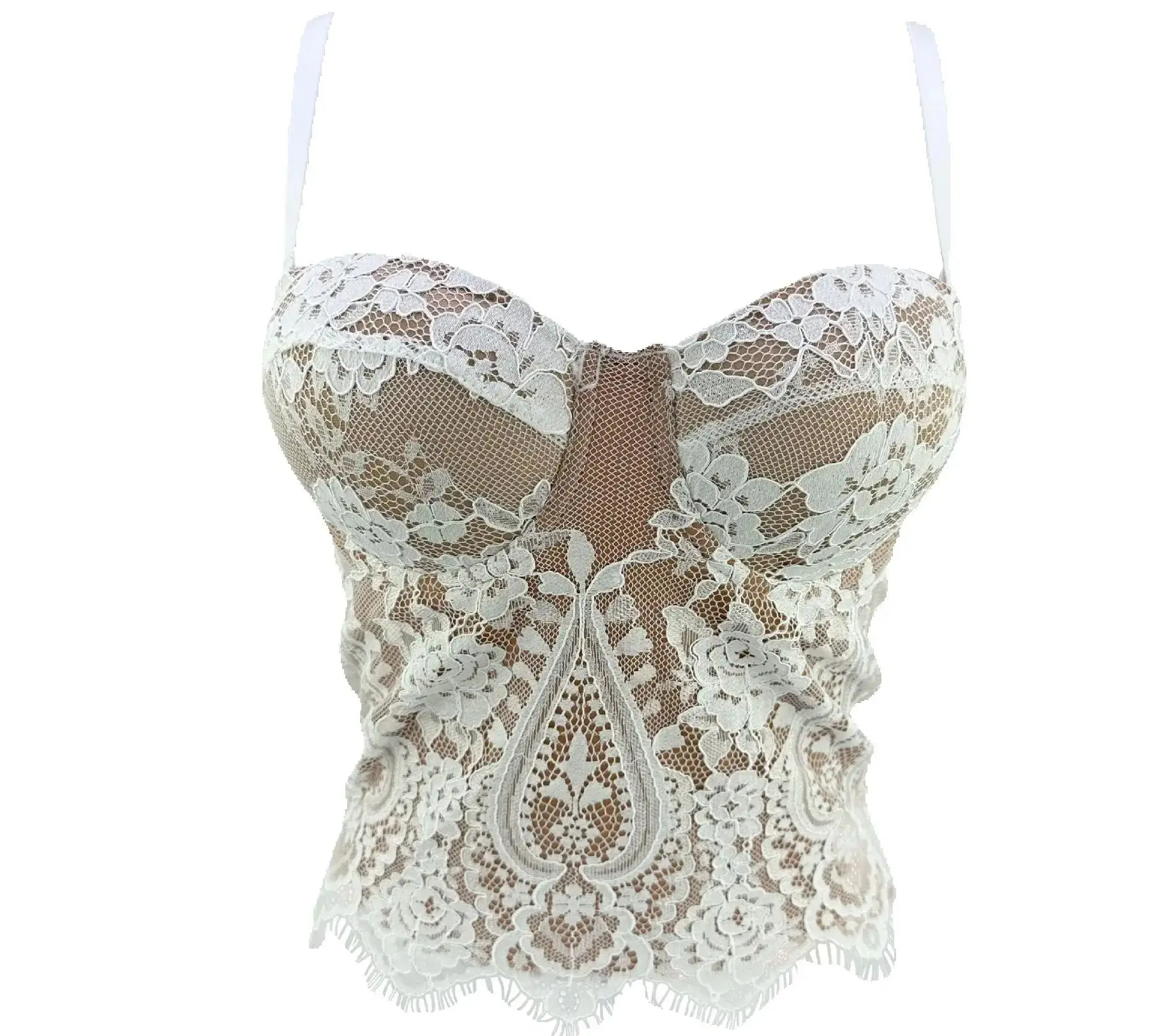 

J742 Прямая поставка, красивые бюстгальтеры для девочек, белый, черный кружевной жилет-бретелька с подушкой на груди для женщин, топы