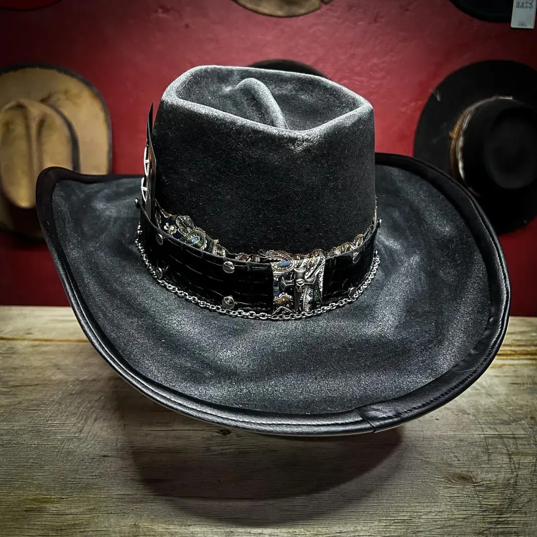Pure Wool Felt Hat European and American Fashion Outdoor Wool Hat